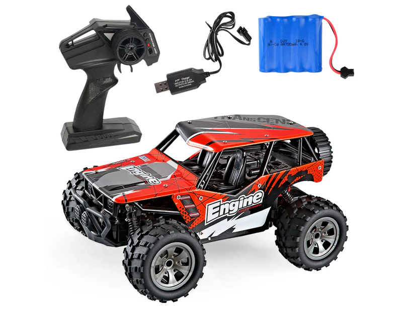 Off-Road Trucks Simulation Remote Control Kids Toy Car Electric Mini Vehicle Model for Children Red