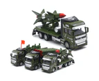 Simulation Pull Back Military Truck ABS Toy Car Model Kids Collection Gifts B