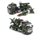 Simulation Pull Back Military Truck ABS Toy Car Model Kids Collection Gifts A