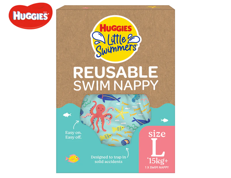 Huggies Little Swimmers Reusable Swim Nappy Under The Sea Size L 15kg+