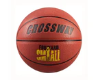 Crossway Basketball Good Elasticity Skid Resistance Strong Friction Kids Adults Indoor Basketball for Playing Basketball Red