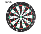 12/15/17inch Double Sided Hanging Dart Target Game Board Safety Kids Adults Toy