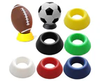 Ball Stand Basketball Football Soccer Rugby Plastic Display Holder Box Cases Red