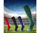 Adult Breathable Football Soccer Sports Training Men Sports High Tube Socks Pink Black#