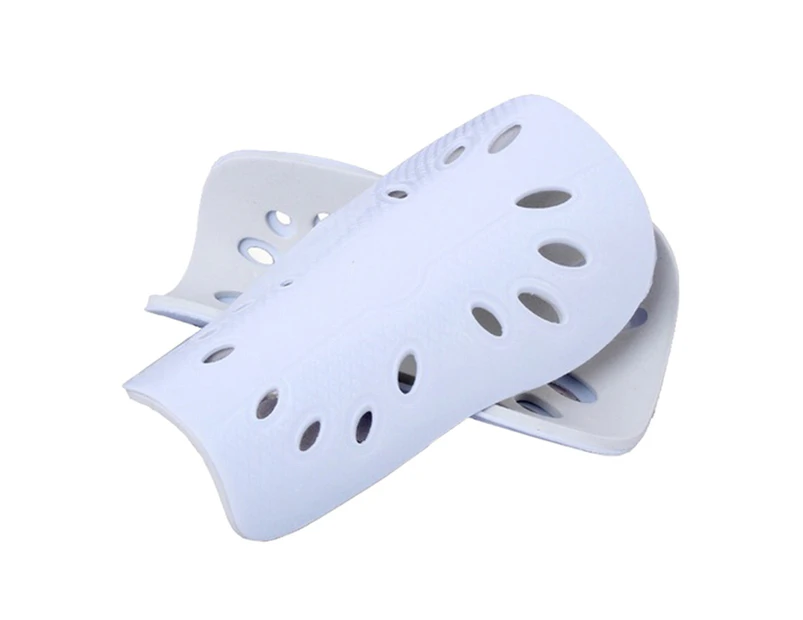 2Pcs Adult Outdoor Sports Football Leg Pad Shin Guard Shield Protective Cover White