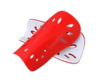 2Pcs Adult Outdoor Sports Football Leg Pad Shin Guard Shield Protective Cover Red
