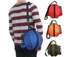 Portable Sport Ball Shoulder Bag Basketball Football Volleyball Storage Backpack Orange