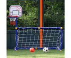 Kids Outdoor Sport Mini Basketball Stand Football Soccer Goal Training Toys