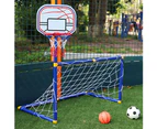 Kids Outdoor Sport Mini Basketball Stand Football Soccer Goal Training Toys