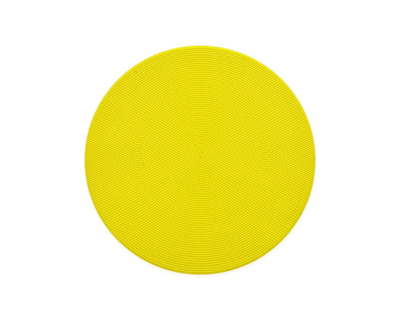 Football Training Aids Signs Discs Round Flat Landmark Pad for Outdoor Yellow