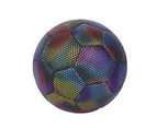 Size 4/5 Reflective Football Compact Anti-corrosion TPU Reflective Glow in The Dark Football for Adult Kids Football Training