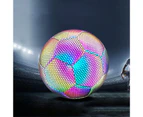 Size 4/5 Reflective Football Compact Anti-corrosion TPU Reflective Glow in The Dark Football for Adult Kids Football Training