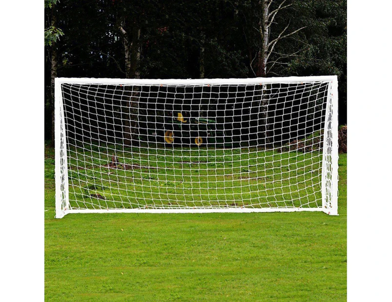 Football Net Corrosion-resistant Sturdy Construction White Portable Soccer Goal Net for Outdoor White