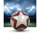 Wear-resistant Sports Football Anti-abrasion Durable High Elasticity Competition Soccer for School Red 5