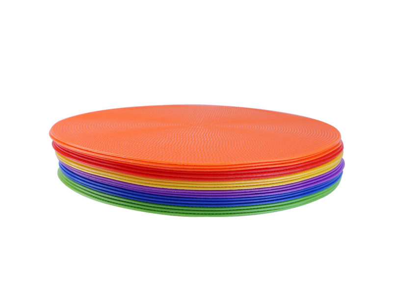 Football Training Mark Plate Non-slip Agility Training Vibrant Color Soccer Training Obstacle Logo Round Disc for Exercise
