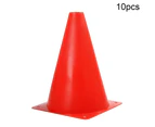 10Pcs Plastic Soccer Football Basketball Training Anti-wind Sign Cone Barrier Red