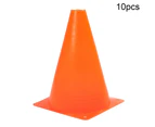 10Pcs Plastic Soccer Football Basketball Training Anti-wind Sign Cone Barrier Orange