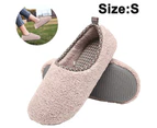 Womens Slippers Comfortable Indoor Shoes with Memory Foam Warm Plush - Smoky pink