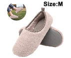 Womens Slippers Comfortable Indoor Shoes with Memory Foam Warm Plush - Smoky pink