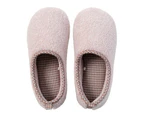 Womens Slippers Comfortable Indoor Shoes with Memory Foam Warm Plush - Smoky pink