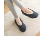 1pair of Floor Socks Autumn and Winter Adult Bottom Glue Adult Thicken - Dark gray