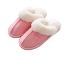 Womens Slipper Memory Foam Fluffy Soft Warm Slip On House Slippers - Pink