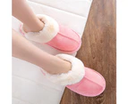 Womens Slipper Memory Foam Fluffy Soft Warm Slip On House Slippers - Pink