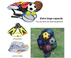 Mesh Bag Ball Thicker Large Capacity Drawstring Sport Equipment Basketball Soccer Sports Mesh Storage Bag for Kids Black