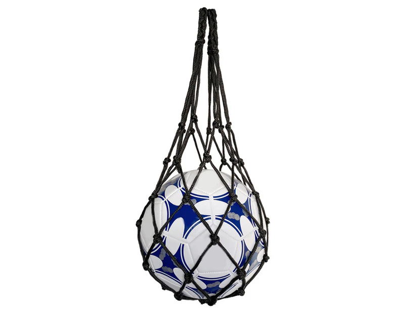 Net Bag Weaving Equipment Multi-colors Single Ball Mesh Bag for Gym Black