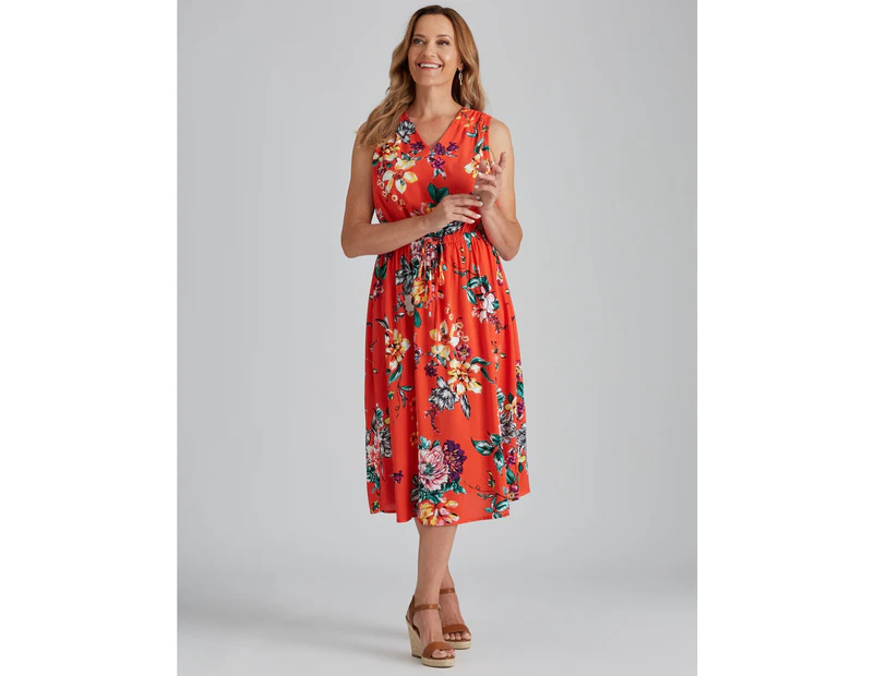 Millers Sleeveless Rayon Midi Dress - Womens - Butterfly Tropical