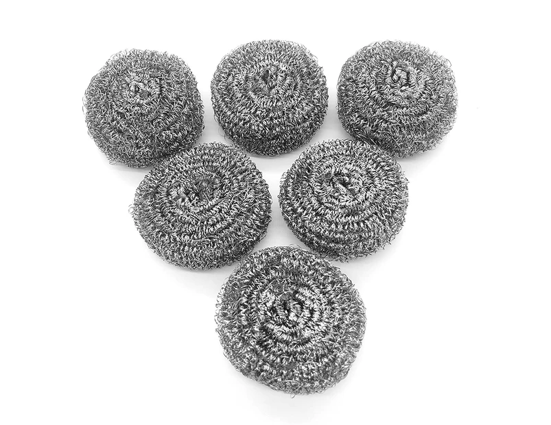 6 Pack Stainless Steel Sponges, Scrubbing Scouring Pad