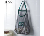 5 PCS Kitchen Vegetable Storage Mesh Bag Household Multi-purpose Wall Hanging Bag Onion Garlic Storage Bag