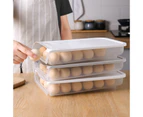 SY-HZ-203 Single Layer Automatic Rolling Egg Storage Box With Lid(White)