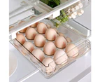 Refrigerator Storage Box Drawer Type Square Household Multifunctional Food Preservation Box, Specification: 1 Egg Box