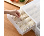 Household Drawer Dumpling Box Refrigerator Storage Box, Specification: Double Layer
