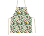 Adjustable Neck Kitchen Apron with Visible Center Pocket and Long Ties for Women Men