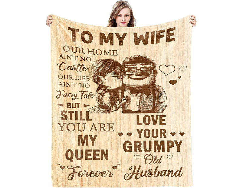 Gift for Wife from Husband to My Wife Blanket Wedding Anniversary Romantic