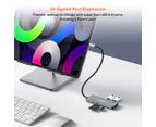 mBeat 7-in-1 Multifunction USB-C Hub - Space Grey