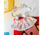 Doll Hairband Multifunctional Ornamental Comfortable to Touch Doll Rainbow Unicorn Skirt Shirt Set for Home