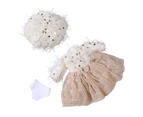 1Set 1/6 Doll Outfits Fine Workmanship Comfortable to Touch Fashionable Doll Tops Pants Set for Children Development 1