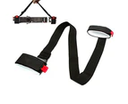 Adjustable Nylon Ski Board Fixed Strap Shoulder Pole Carrier Lash Holder Sling Red