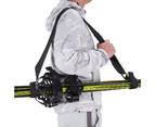 Strap Adjustable Multipurpose Webbing Ski Carry Sling Strap for Snowboard Black