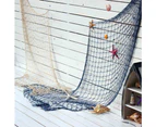 Creamy White Fishing Net Beach Theme Decor,1x2m Mediterranean Style