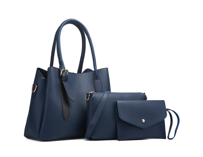 Women Bags 3 PCS Fashion Design, PU Leather Handbags Set Shoulder Crossbody  Bags - Walmart.com