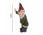 1PCS Pissing Gnome Ornament，Garden Gnomes Lawn Ornaments, Indoor or Outdoor Decor - 10cm