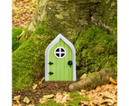 Miniature Fairy Gnome Home Door,  Fairy Door for Tree Garden Fairy Door Fairies Sleeping Door Tree Statues Outdoor Wooden Statues Yard