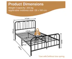 Giantex Full Size Metal Bed Frame w/Headboard & Footboard Platform Bed Frame Mattress Foundation
