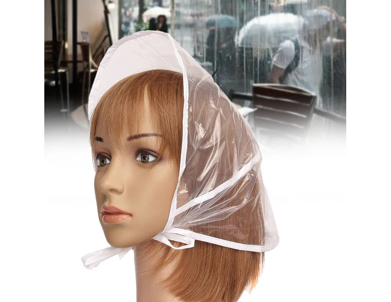 100pcs Plastic Disposable Shower Cap, Hair Dye Shower Cap, Plastic Beauty  Salon Cap | SHEIN