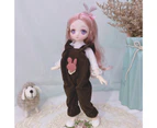 BJD Doll Lovely Collectible Comfortable to Touch Two-dimensional Comic Face BJD Doll Girl Toy Birthday Gifts