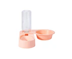 Pet Supplies Dog Cat Food Bowl Folding Rotating Double Bowl, Specification: Pink Without Bowl